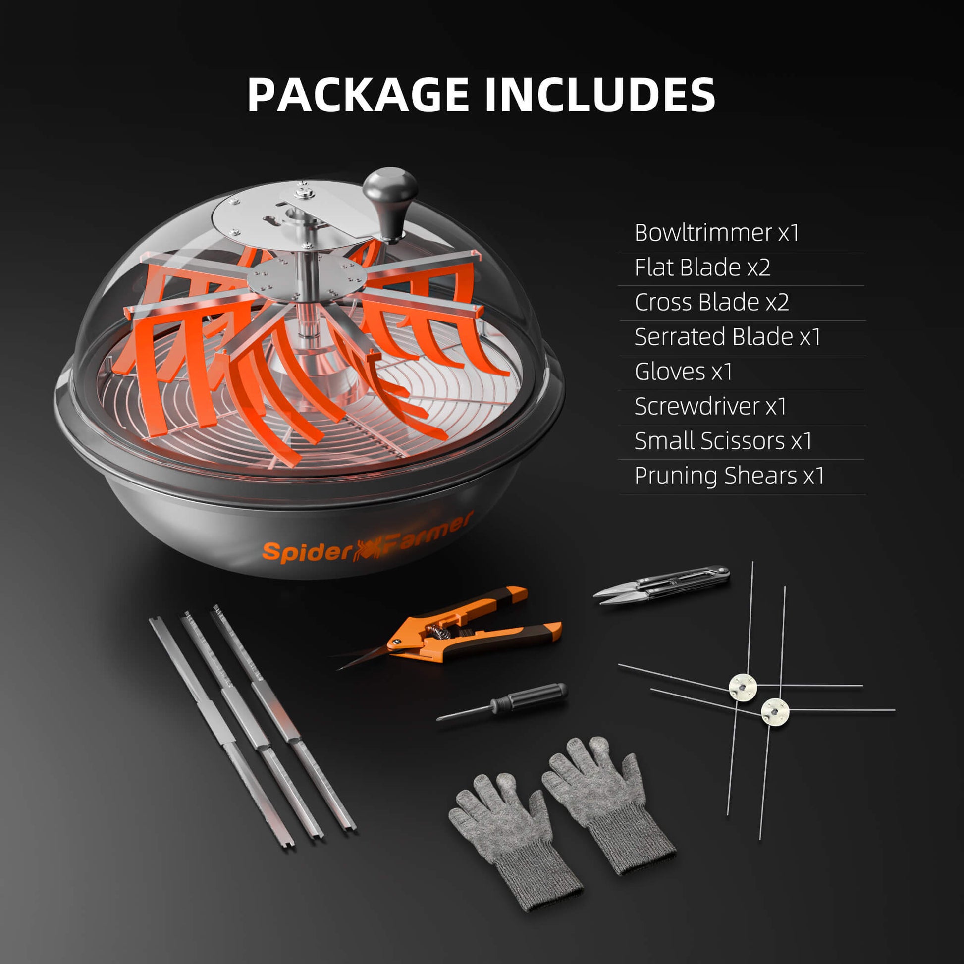 Spider Farmer 16" Bowl Leaf Trimmer - Midwest Grow LLC
