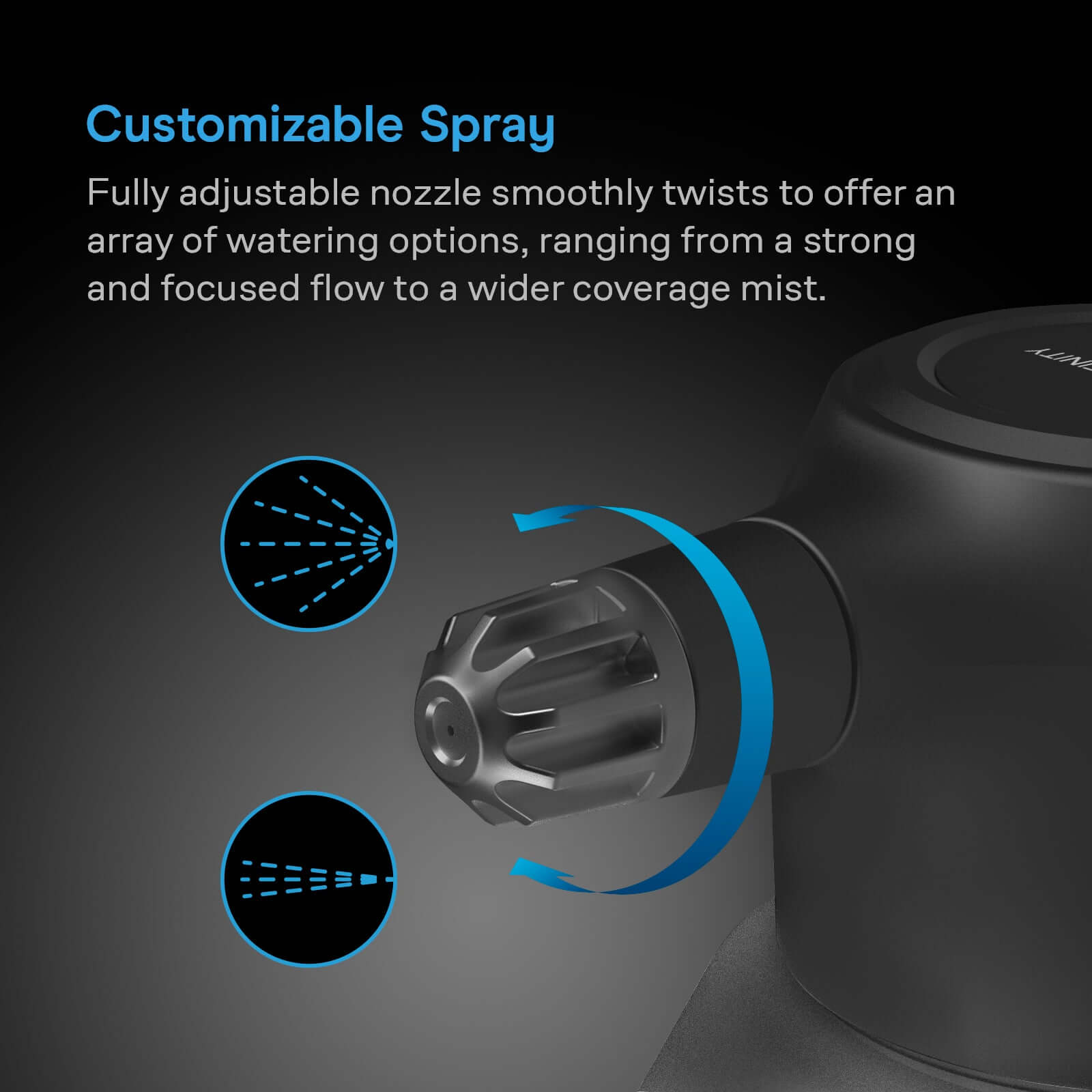 AC Infinity Automatic Water Sprayer, 2-Liter Electric Mister, Graphite - Midwest Grow LLC