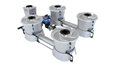 ALIEN Hydroponics V-SYSTEM 4 Pot 2 Row Kit - Midwest Grow LLC