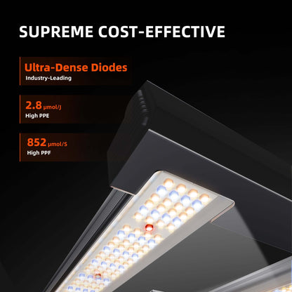 Spider Farmer G3000 LED Grow Light + 3' x 3' Grow Tent + 4" Inline Fan Combo with Temperature and Humidity Controller + 6" Clip Fan - Midwest Grow LLC