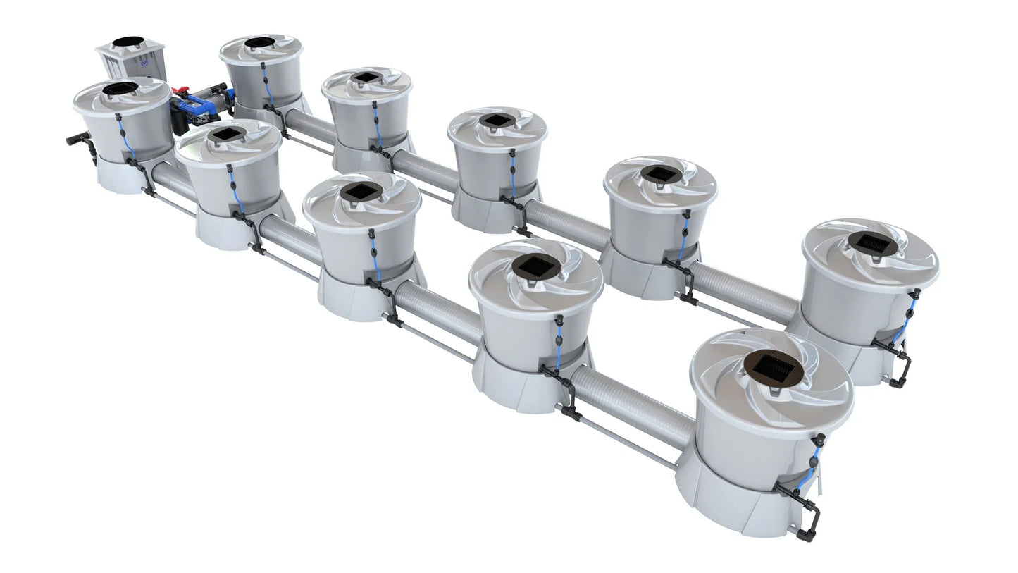 ALIEN Hydroponics V-SYSTEM 10 Pot 2 Row Kit - Midwest Grow LLC