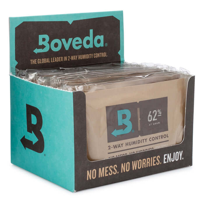 Boveda 67g 62% Relative Humidity Individually Wrapped Pack of 12 - Midwest Grow LLC