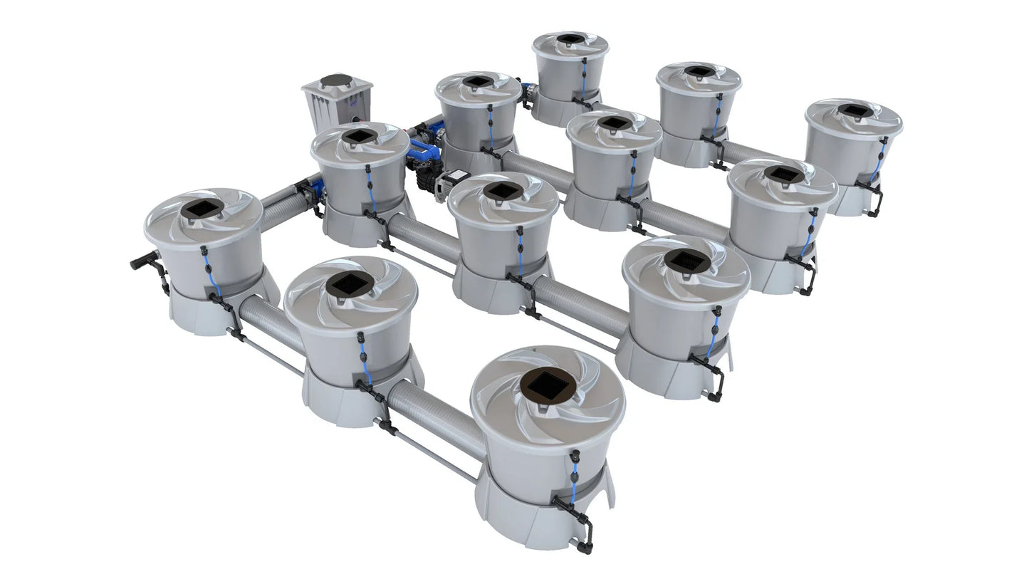 ALIEN Hydroponics V-SYSTEM 12 Pot 4 Row Kit