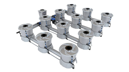 ALIEN Hydroponics V-SYSTEM 12 Pot 4 Row Kit