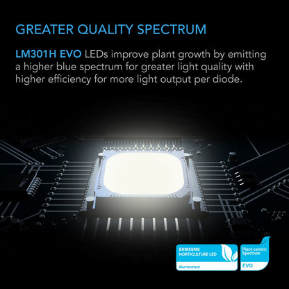 AC Infinity IONFRAME EVO4 300W Samsung LM301H EVO Commercial LED Grow Light 3 x 3 Ft - Midwest Grow LLC