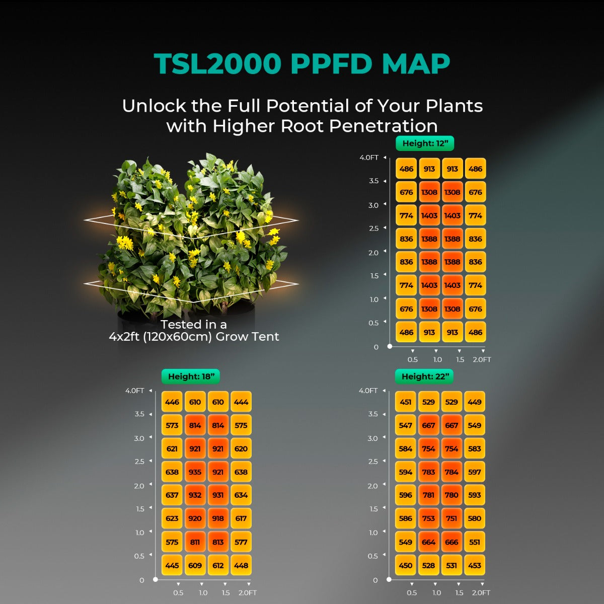 Mars Hydro TSL 2000 LED Grow Light + 2' x 4' Grow Tent + Inline Fan Combo with Speed Controller - Midwest Grow LLC