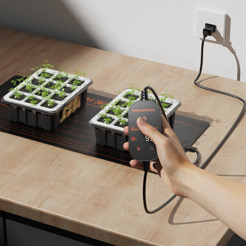 Spider Farmer 48" x 20.75" Seedling Heat Mat and Controller Set - Midwest Grow LLC