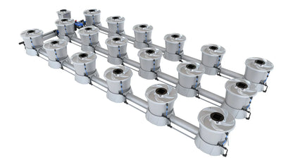 ALIEN Hydroponics V-SYSTEM 18 Pot 3 Row Kit