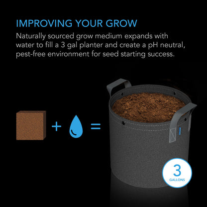 AC Infinity COCO COIR, Instant Potting Mix, 2 LB.