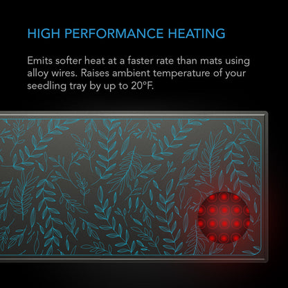 AC Infinity SUNCORE A5, Seedling Heat Mat, IP-67 Waterproof, 20" x 20.75" - Midwest Grow LLC