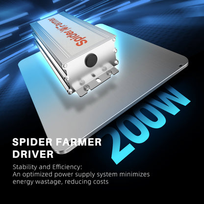 Spider Farmer SF2000Pro 200W Dimmable Full Spectrum LED Grow Light - Midwest Grow LLC