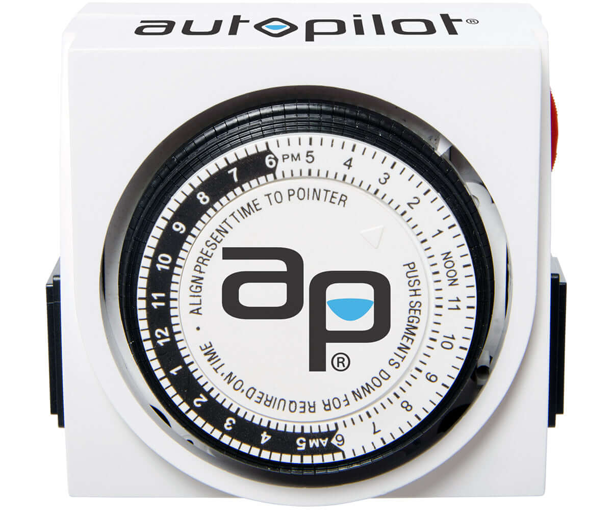 Autopilot Dual-Outlet Analog Grounded Timer, 1725W, 15A, 24 Hour