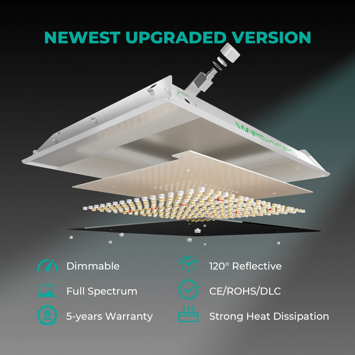 Mars Hydro TS 600 100W Full Spectrum LED Grow Light - Midwest Grow LLC
