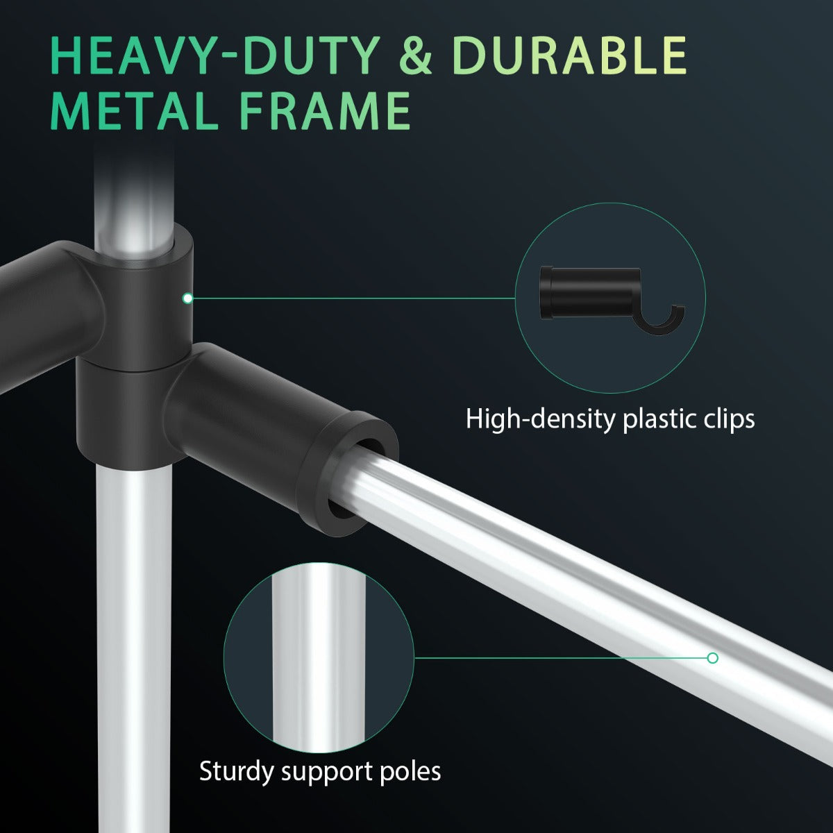 Mars Hydro High CFM Grow Tent Support Pole Kit 5' x 5' - Midwest Grow LLC
