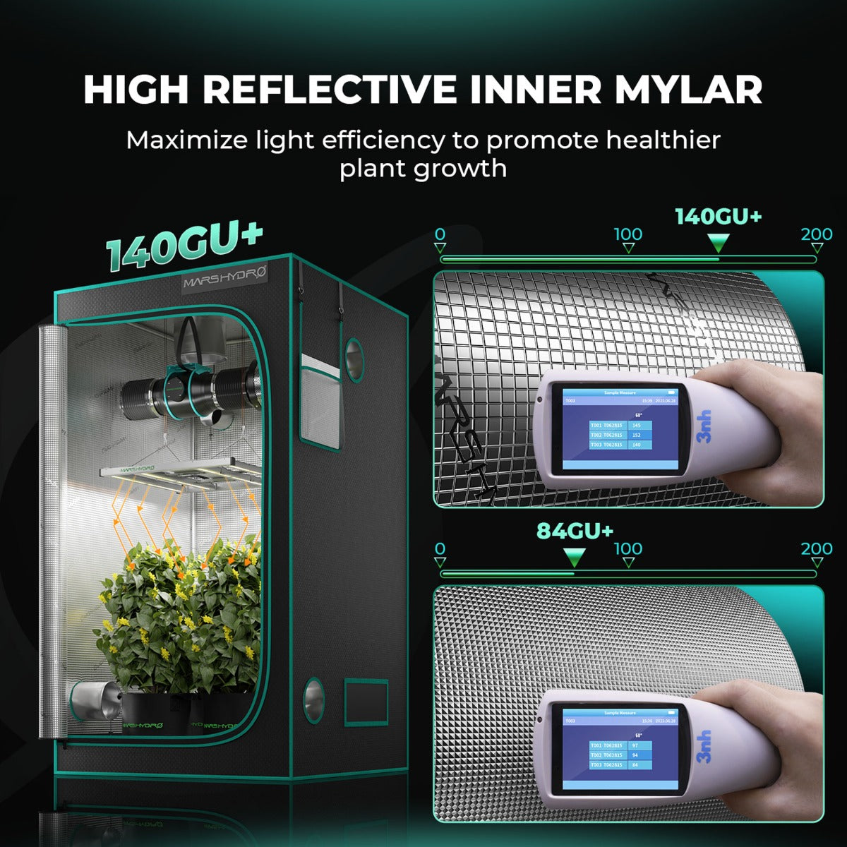 Mars Hydro 5' x 10' x 6' 8" (150cm x 300cm x 200cm) Indoor Grow Tent - Midwest Grow LLC