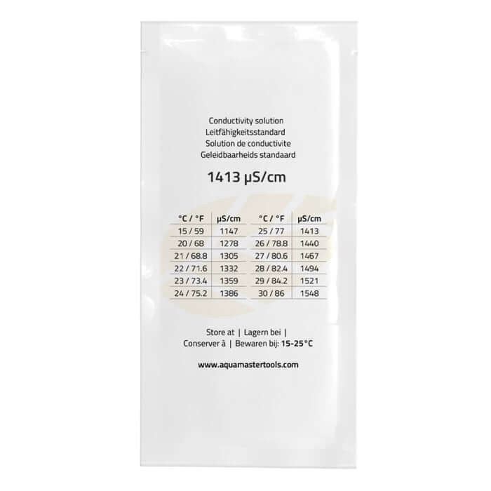 Aqua Master Calibration Solution EC1413 20ml Sachet - Midwest Grow LLC
