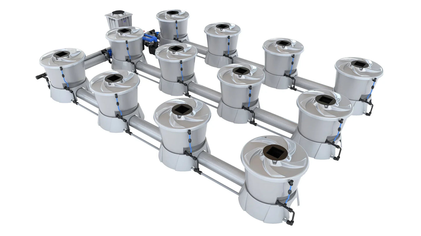 ALIEN Hydroponics V-SYSTEM 12 Pot 3 Row Kit - Midwest Grow LLC