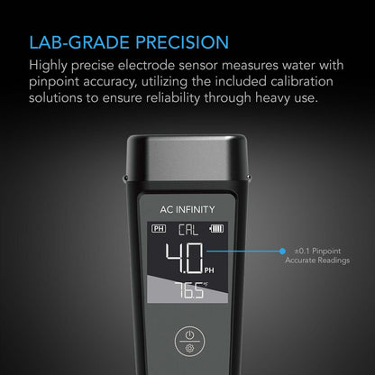 AC Infinity pH Meter Kit, pH Pen Tester for Water - Midwest Grow LLC