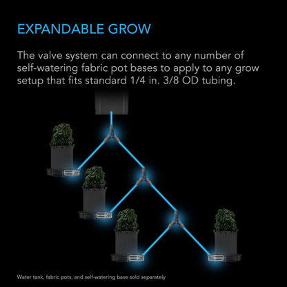 AC Infinity Auto-Fill Upgrade Valve Kit for Self-Watering Base, Enables Automatic Refills from Larger Reservoir, 4-Pack - Midwest Grow LLC