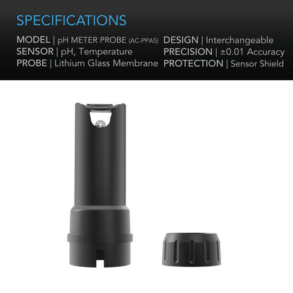 AC Infinity Replacement Probe for pH Meter PRO Kit - Midwest Grow LLC
