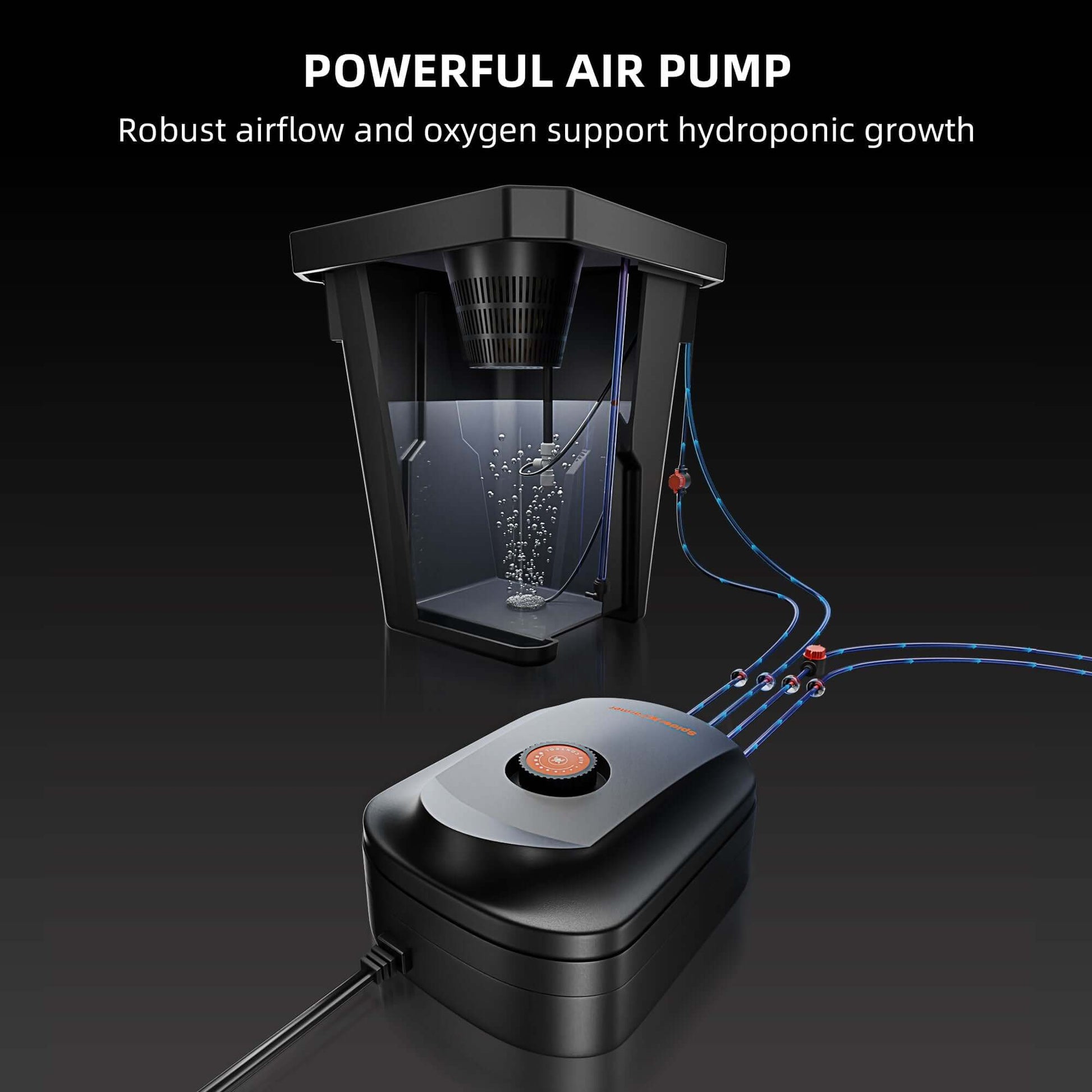 Spider Farmer Deep Water Culture Hydroponics Grow System with Top Drip Kit - 2 Bucket Kit - Midwest Grow LLC