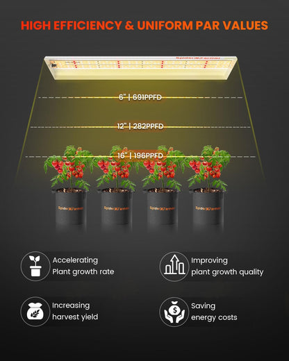 Spider Farmer SF300 33W LED Veg Grow Light - Midwest Grow LLC