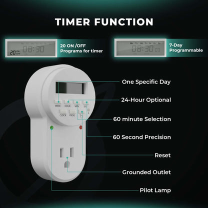 Mars Hydro 7-Day Programmable Digital Timer - Midwest Grow LLC