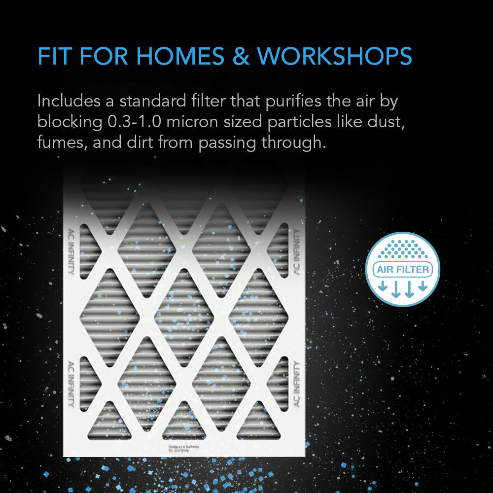 AC Infinity Air Filter Box with High Efficacy Filter, 6-Inch - Midwest Grow LLC