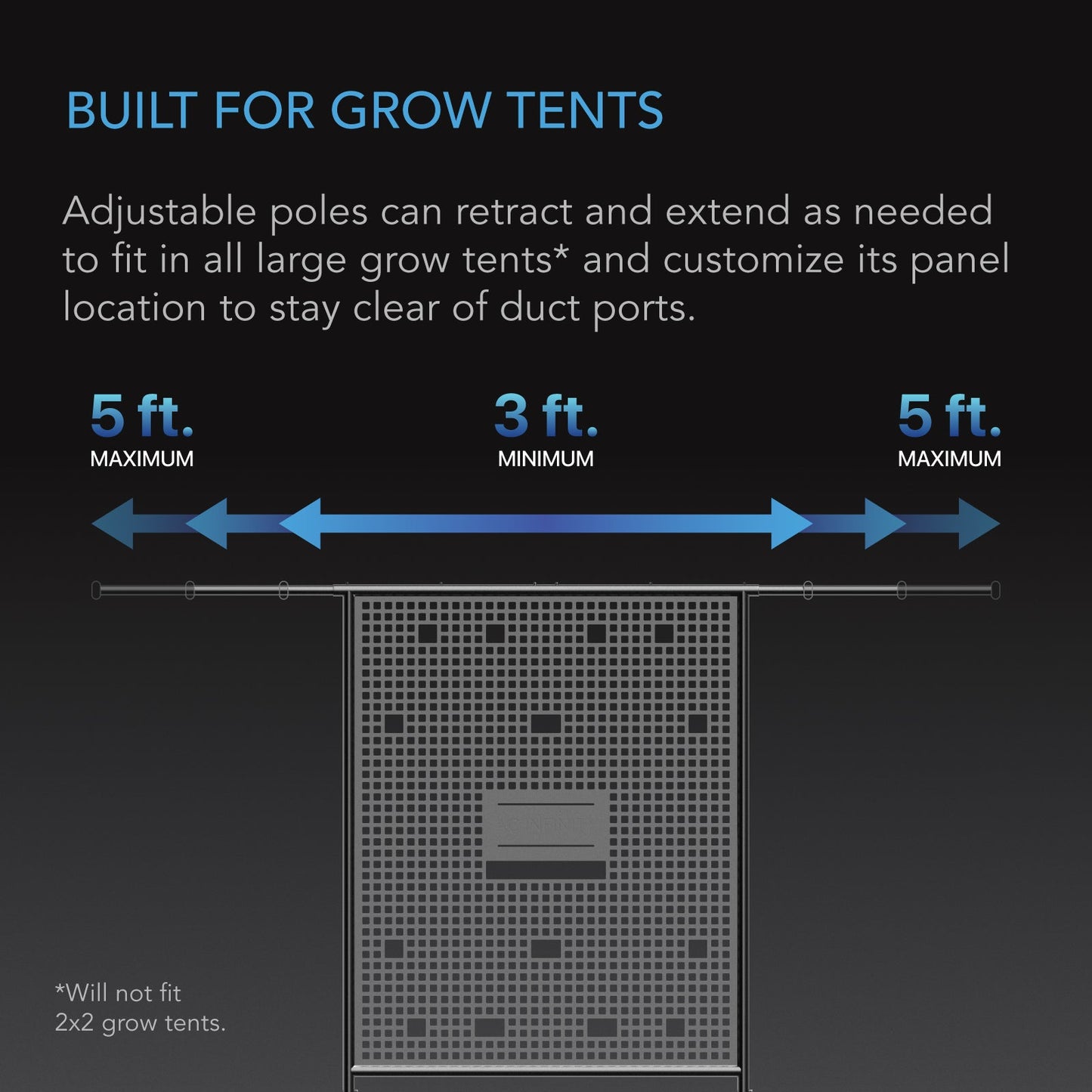 AC Infinity Grow Tent Gear Board, Equipment and Cable Wall Organizer - Midwest Grow LLC