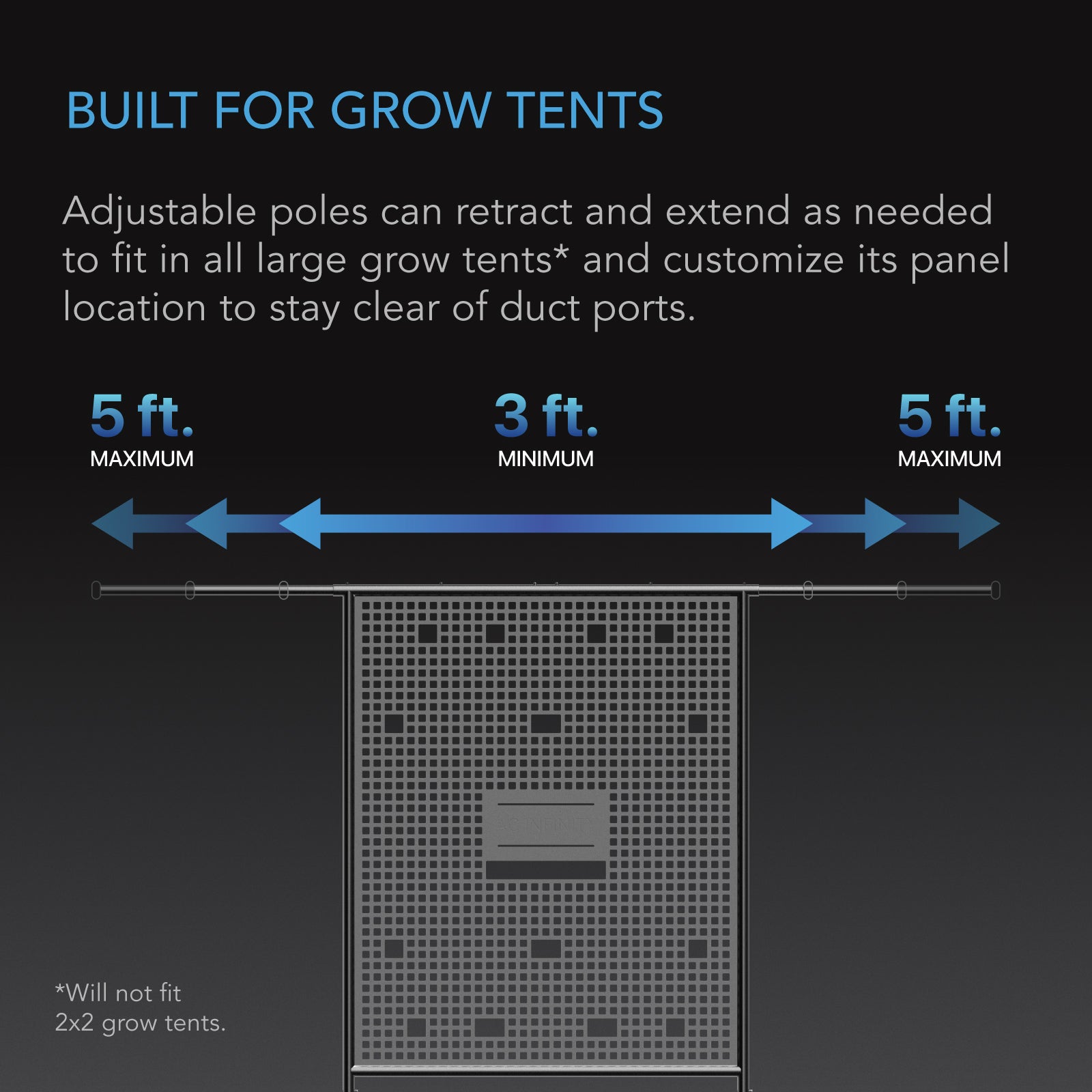 AC Infinity Grow Tent Gear Board, Equipment and Cable Wall Organizer - Midwest Grow LLC
