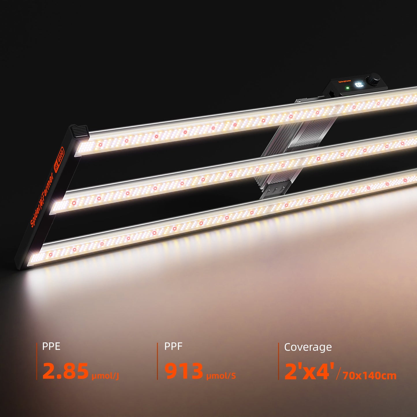 Spider Farmer SE4500 450W Dimmable Full Spectrum LED Grow Light - Midwest Grow LLC