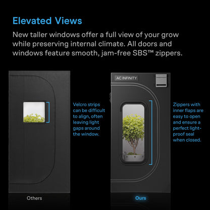 AC Infinity CLOUDLAB 894, Advance Grow Tent 8x4, 2000D Diamond Mylar Canvas, 96" x 48" x 80" - Midwest Grow LLC