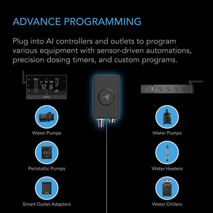 AC Infinity Hydro Sensor for Controller AI+, Precise pH, EC, TDS and Water Temp Data Tracking, Enables Equipment Control Programming - Midwest Grow LLC