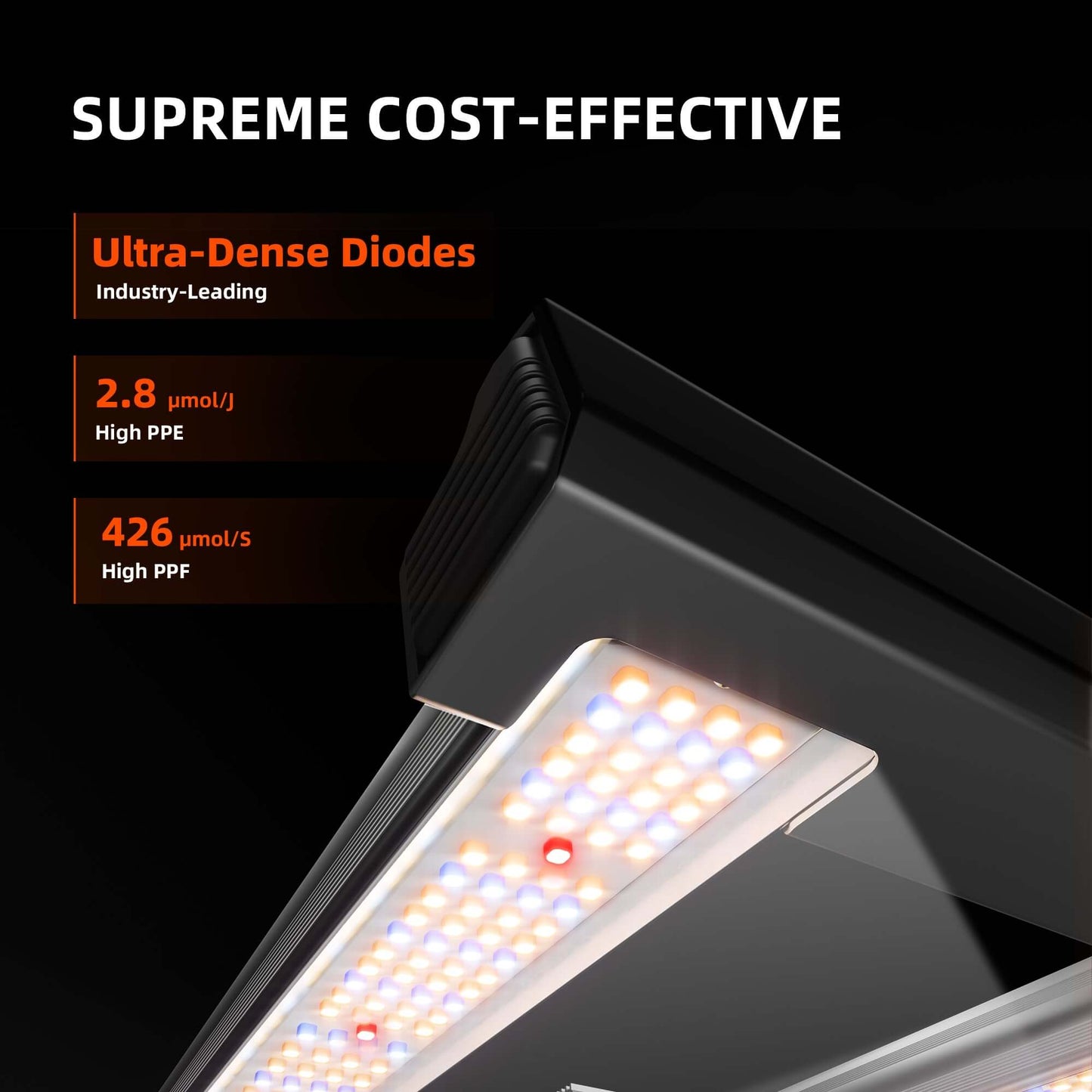 Spider Farmer G1500 150W Dimmable Full Spectrum LED Grow Light - Midwest Grow LLC