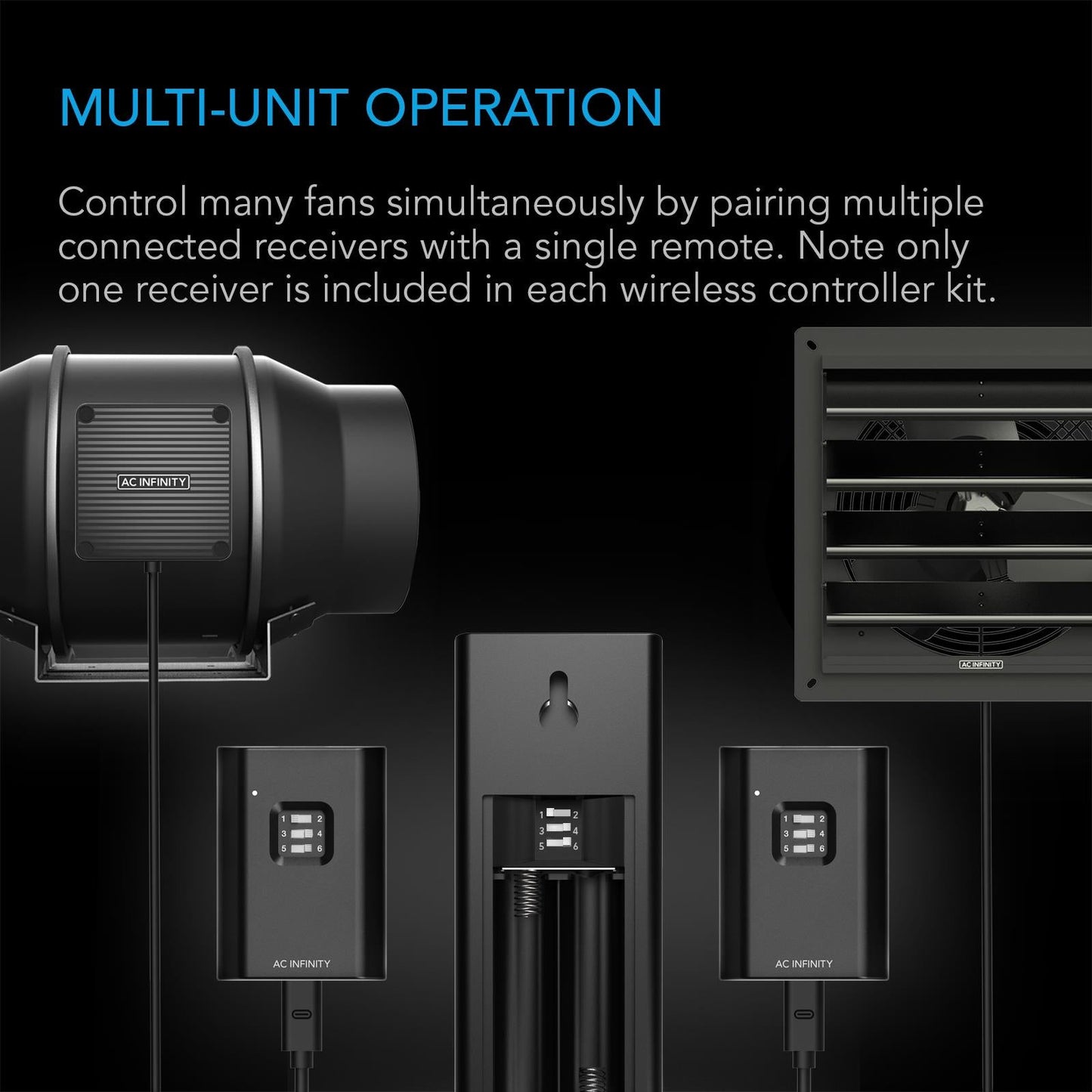 AC Infinity CONTROLLER 63, Wireless Remote Fan Controller - Midwest Grow LLC