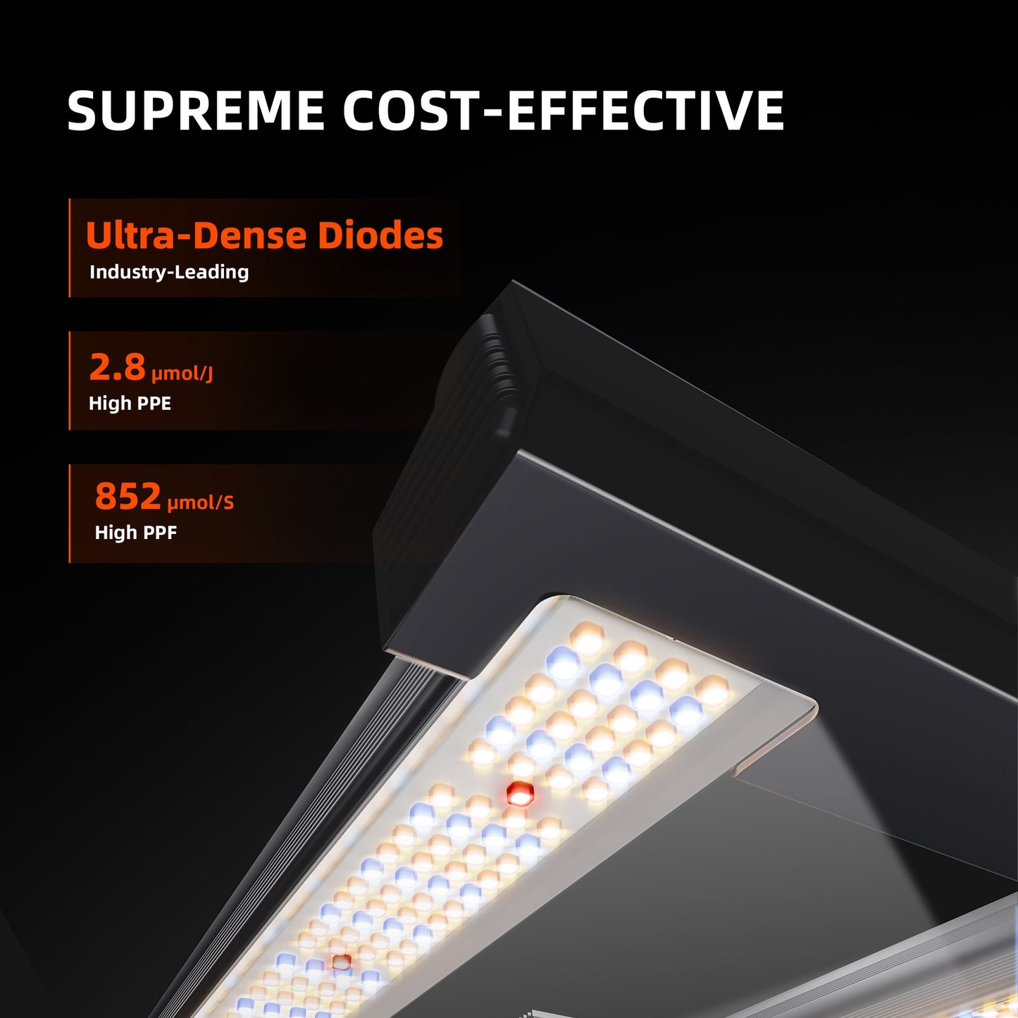 Spider Farmer G3000 300W Dimmable Full Spectrum LED Grow Light - Midwest Grow LLC