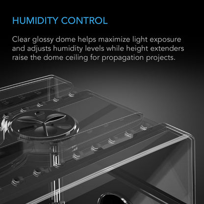 AC Infinity Humidity Dome, Large Propagation Kit, 6x12 Cell Tray - Midwest Grow LLC