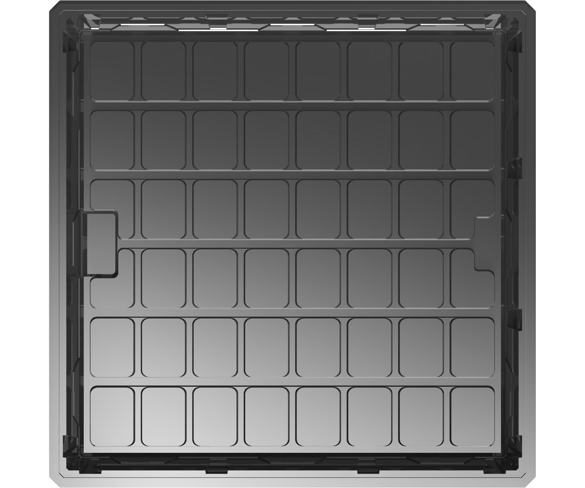 Active Aqua 2.0 Low Rise Tray, Black, 4'x4' (OD)