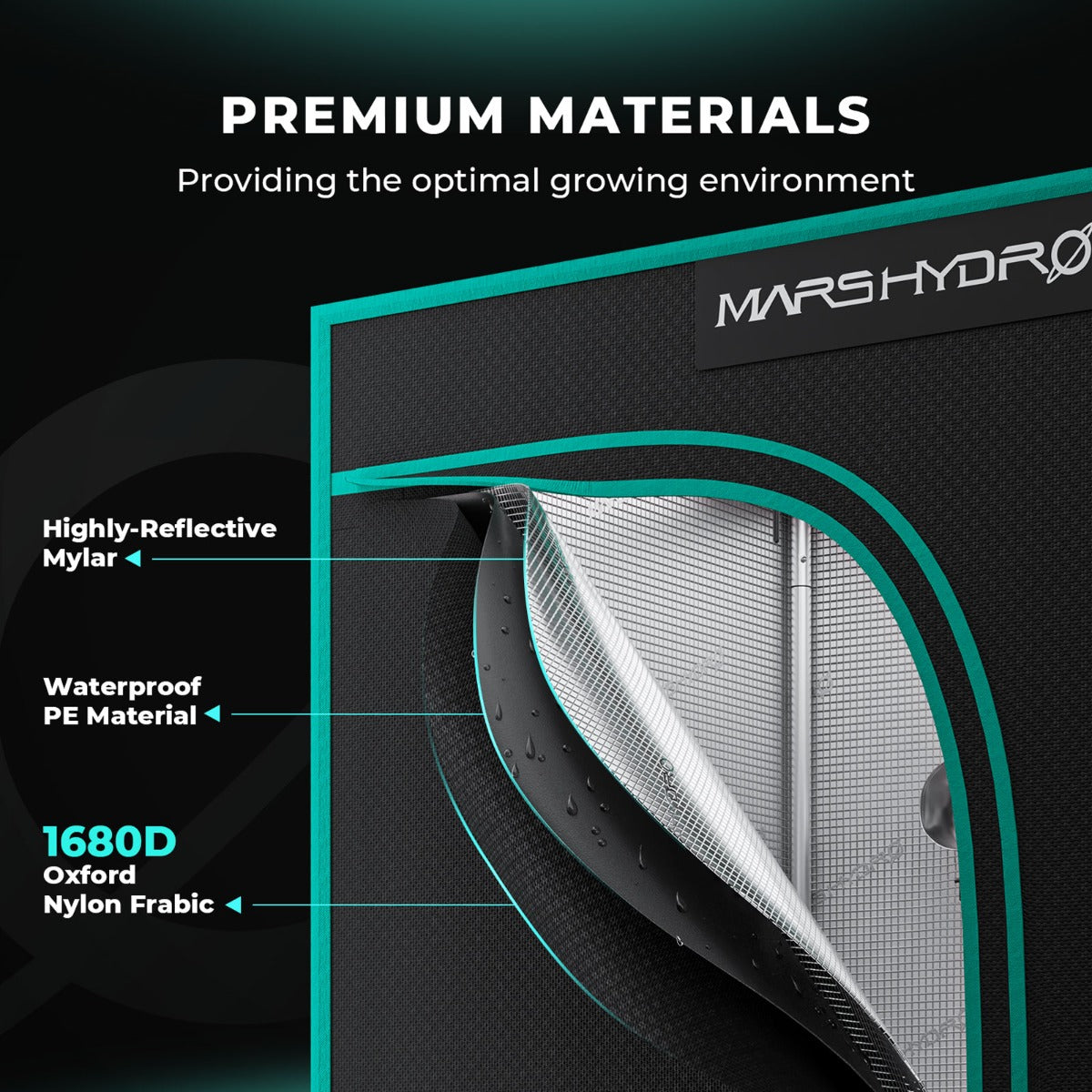 Mars Hydro 5' x 10' x 6' 8" (150cm x 300cm x 200cm) Indoor Grow Tent - Midwest Grow LLC