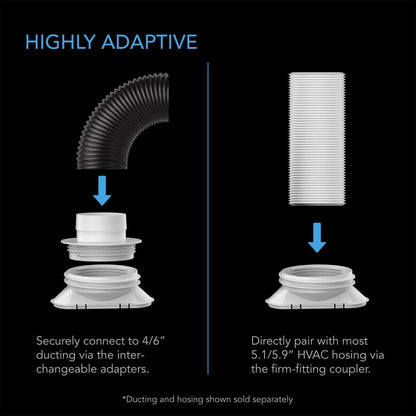 AC Infinity Window Duct Kit, Adjustable Vent Port for Inline Fans - Midwest Grow LLC