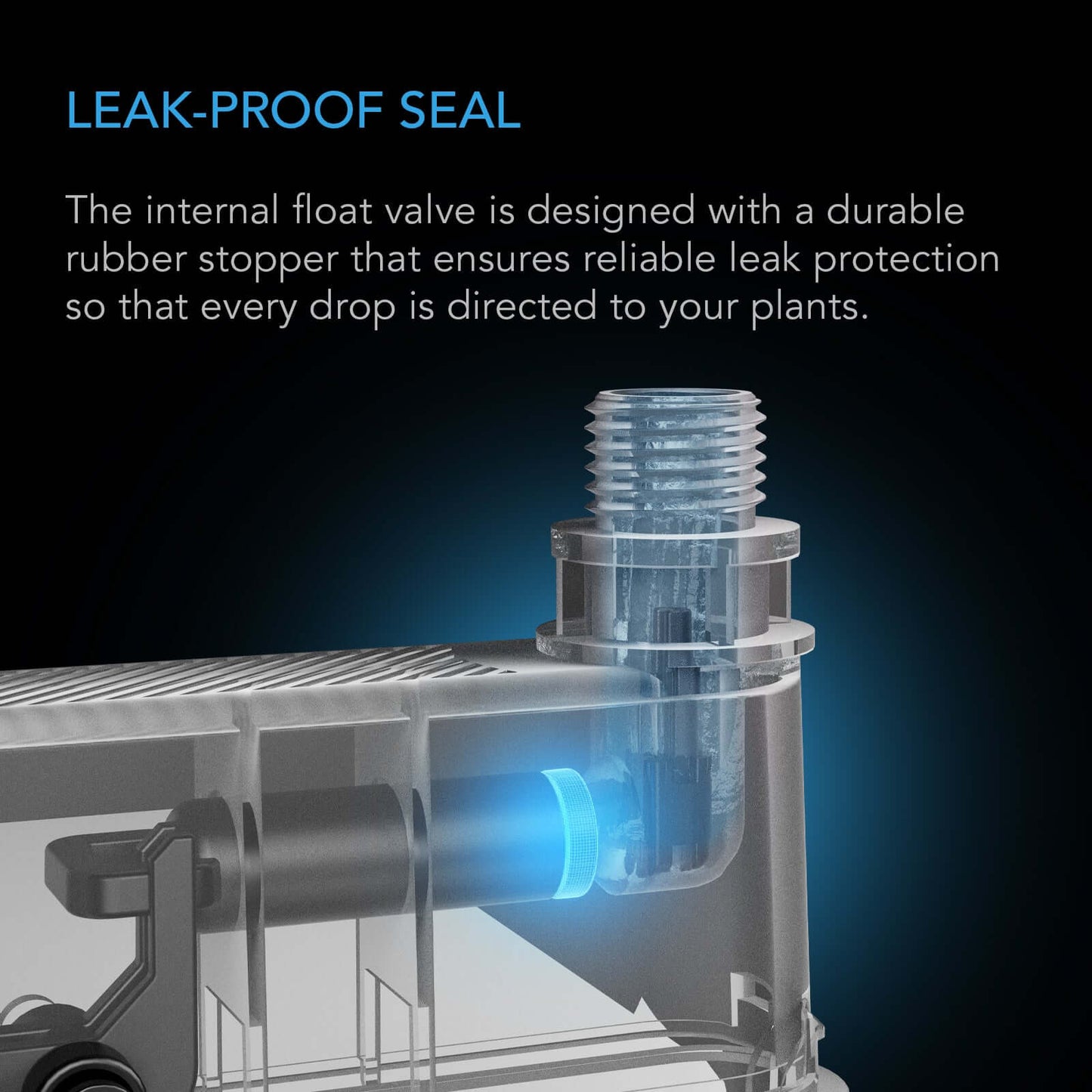 AC Infinity Auto-Fill Upgrade Valve Kit for Self-Watering Base, Enables Automatic Refills from Larger Reservoir, 4-Pack - Midwest Grow LLC