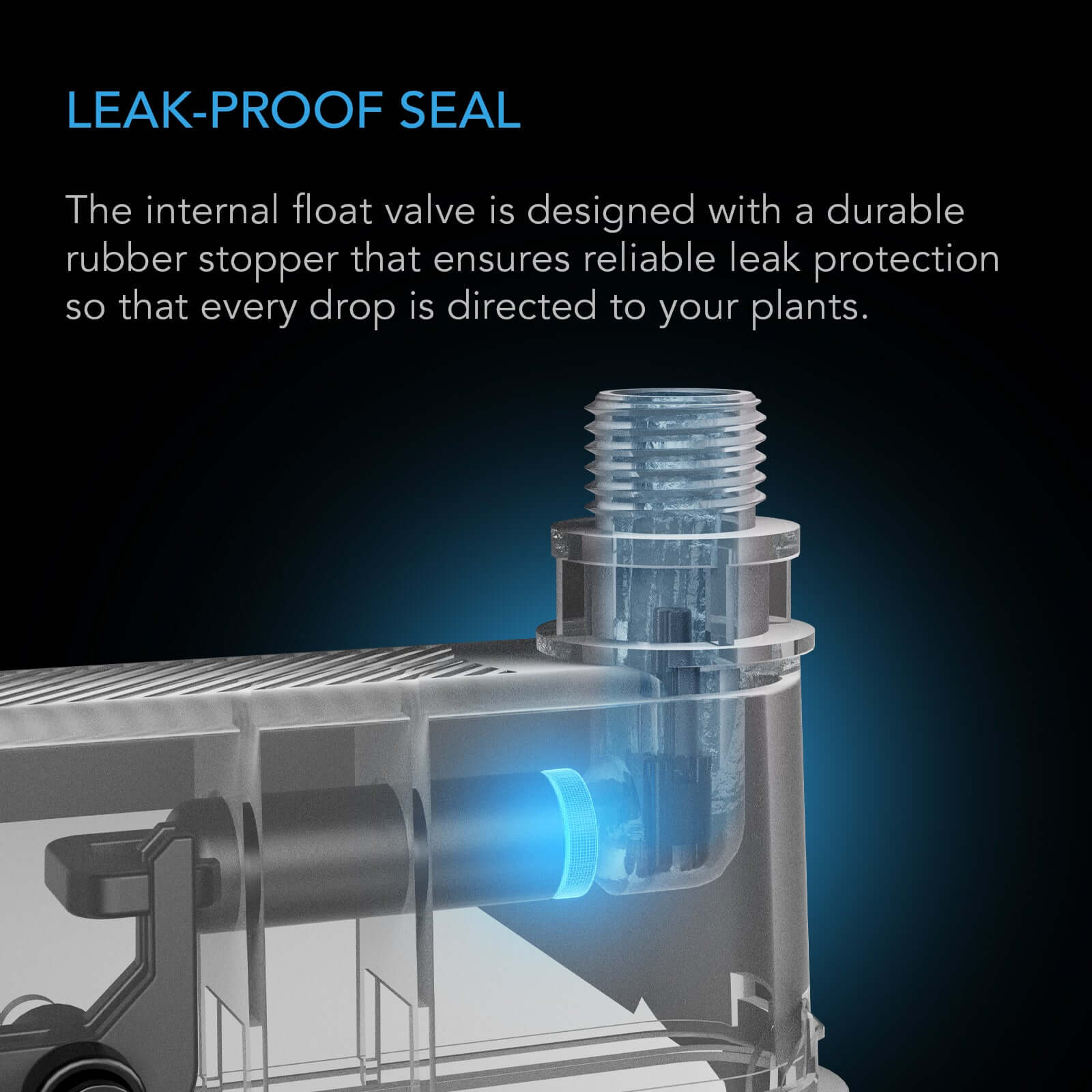 AC Infinity Auto-Fill Upgrade Valve Kit for Self-Watering Base, Enables Automatic Refills from Larger Reservoir, 4-Pack - Midwest Grow LLC