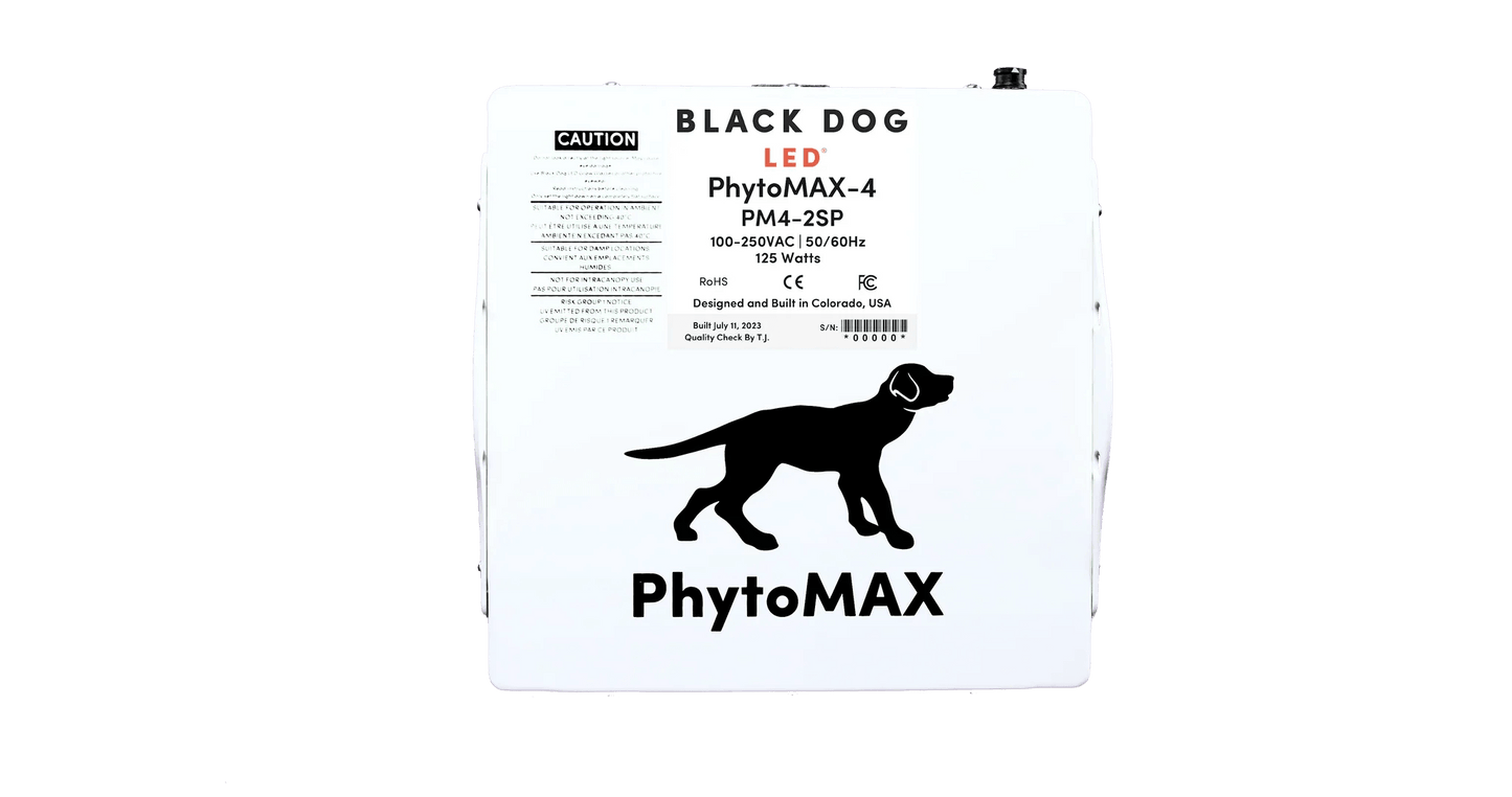 Black Dog LED PhytoMAX-4 2SP 125W LED Grow Light - Midwest Grow LLC