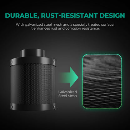 Mars Hydro 6" Inline Air Carbon Filter - Midwest Grow LLC
