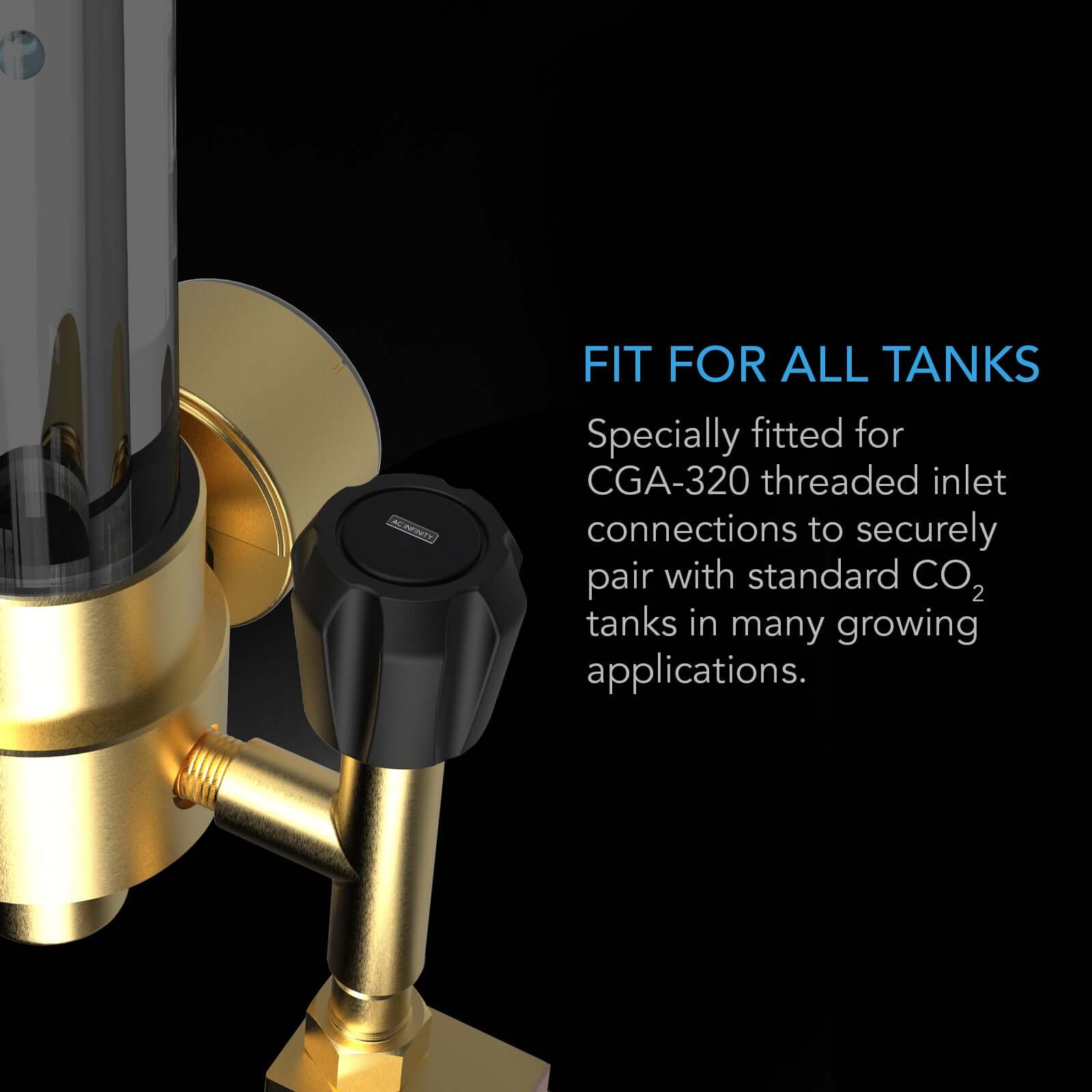 AC Infinity CO2 Regulator, Carbon Dioxide Monitor with Solenoid Valve and Gas Flow Meter - Midwest Grow LLC