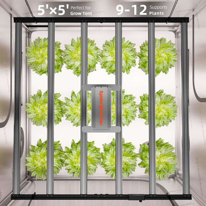 Spider Farmer G8600 x 2 LED Grow Lights + 5' x 10' Grow Tent + 6" Inline Fan Combo with Temperature and Humidity Controller + 6" Clip Fan - Midwest Grow LLC