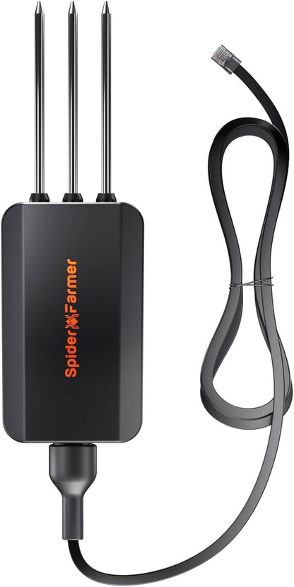 Spider Farmer GGS AC5 Power Strip 5 Outlets Kit, with 3 in 1 Soil Sensor, Temp/Humid Light Sensor and Adapter - Midwest Grow LLC