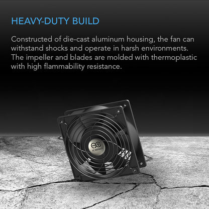 AC Infinity AXIAL 1225, Muffin 120V AC Cooling Fan, 120mm x 120mm x 25mm, Low Speed - Midwest Grow LLC