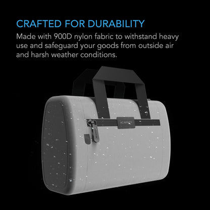 AC Infinity Smell Proof Handbag, Gray, with 900D Nylon Fabric and Carbon Filter Lining - Midwest Grow LLC