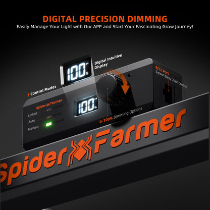 Spider Farmer SE7000 730W Dimmable Full Spectrum LED Grow Light - Midwest Grow LLC